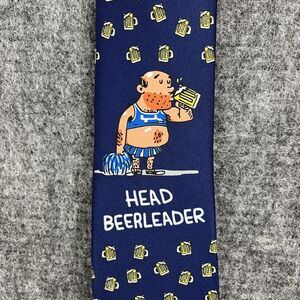 Shoebox Head Beerleader Necktie‎ Tie Mens Novelty Gag Funny Humor Silly Clothing